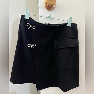 Shein mini skirt with rhinestone bows S